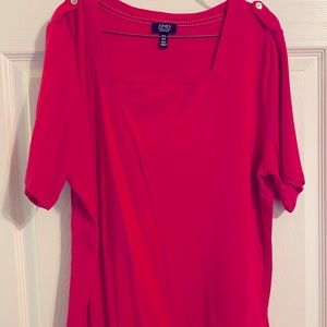 Ladies Jones NY Pink Top - Size 1X